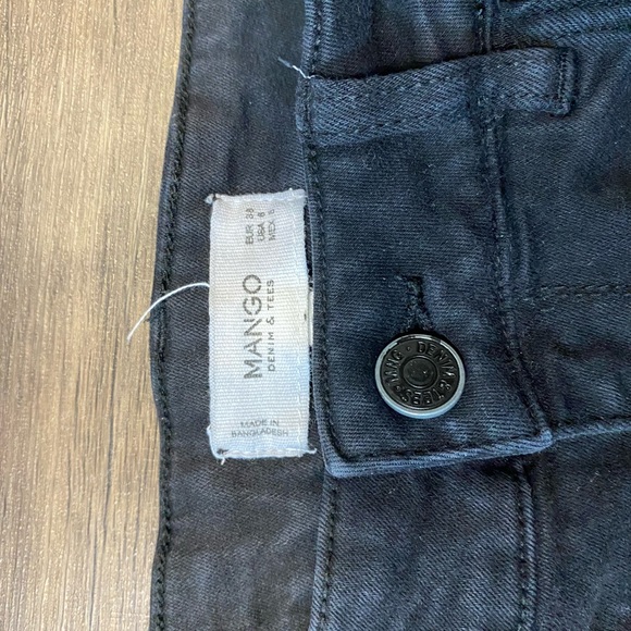 Mango: Black high rise jeans - Picture 3 of 6